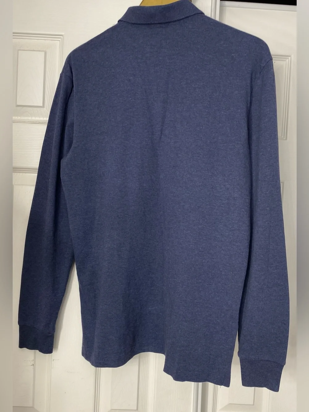 Ralph Lauren Navy Long-Sleeve Polo with Red Pony Embroidery